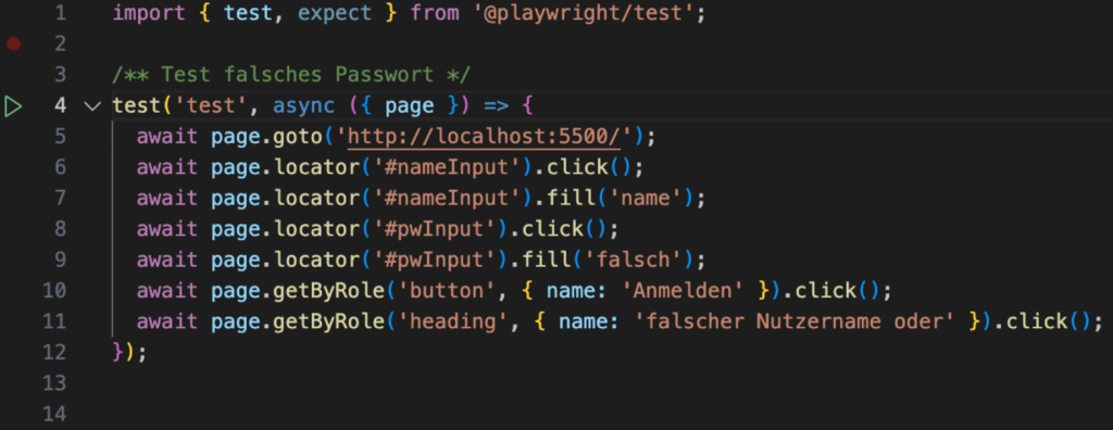 Testautomation mit Playwright